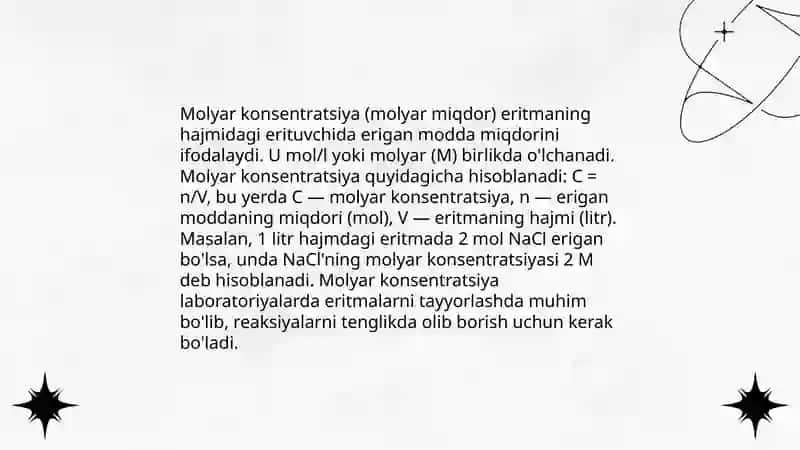 Konsentrlar 100 bo'yicha masalalar yechish ustida ishlash 4