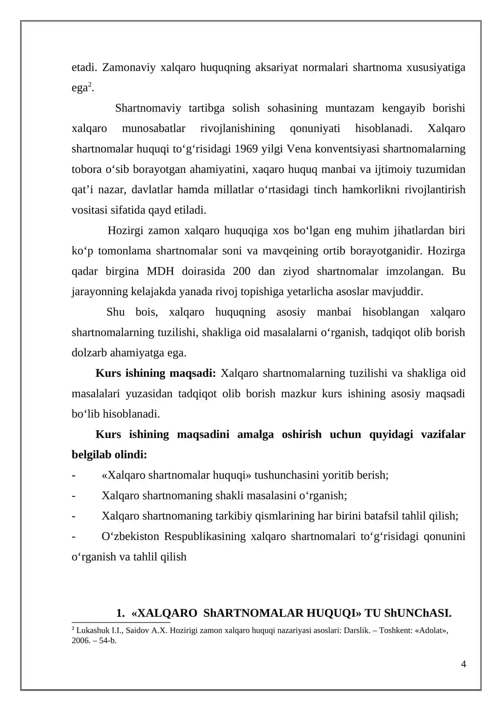 XALQARO SHARTNOMALARNING SHAKLI, TUZILISHI 4