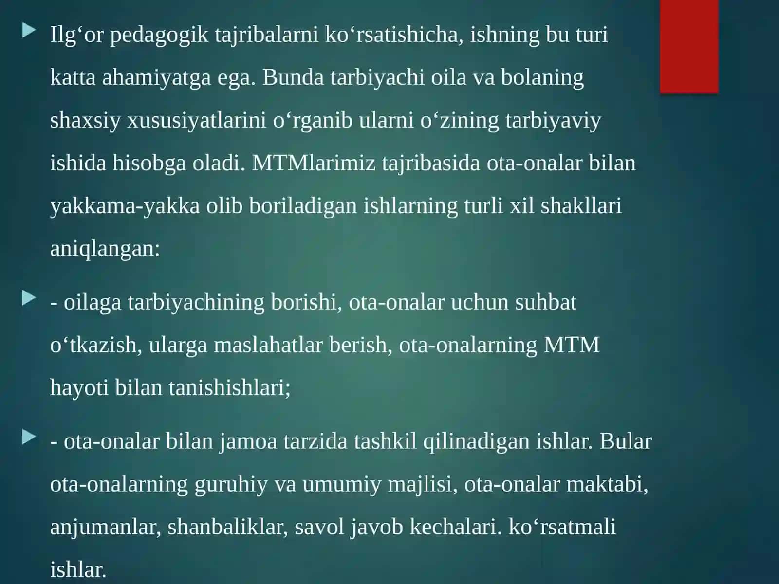 Oila bilan yakkama-yakka ishlashning samarali metodlari 4