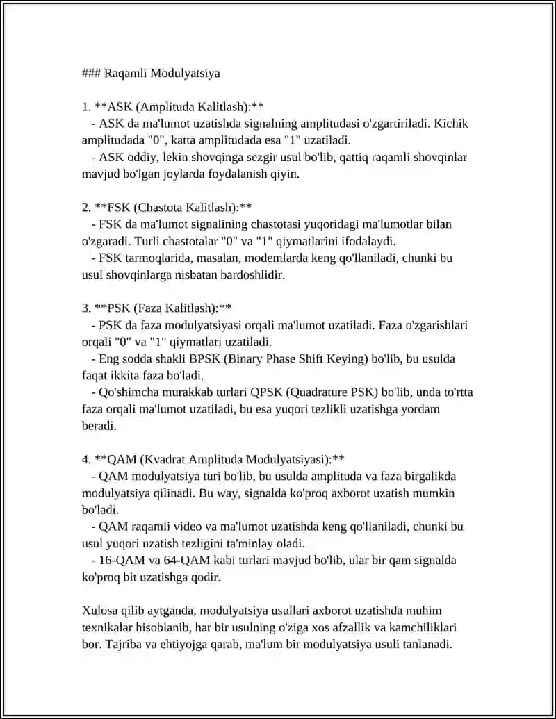 Axborot uzatish usullari va vositalarni tahlil qilish 4