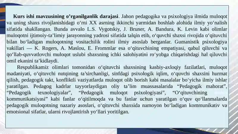PEDAGOGIK MULOQOT PSIXOLOGIYASI VA UNING O‘QITUVCHI SHAXSIDA NAMOYON BO‘LISHI 4
