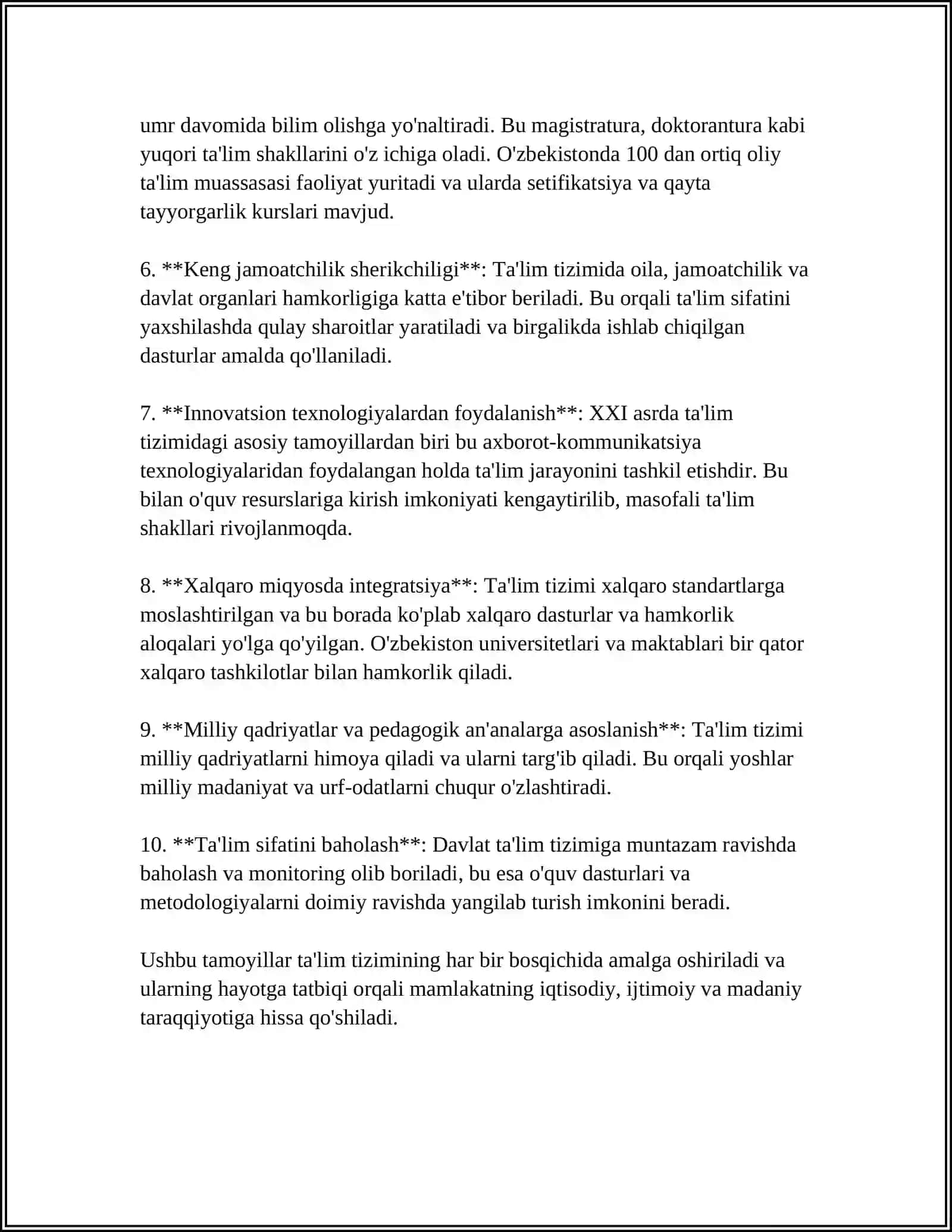TA`LIM TIZIMI, TURLARI VA SHAKLLARI 4