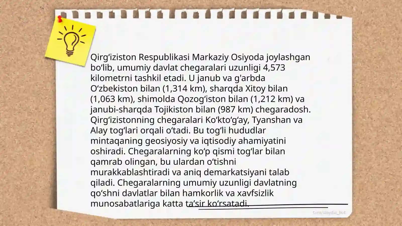Qirg‘iziston Respublikasining geografik joylashuvi 4