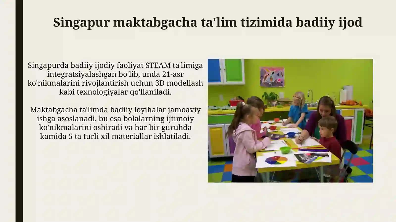 Maktabgacha taʼlimda badiiy-ijodiy faoliyatini rivojlantirish 4