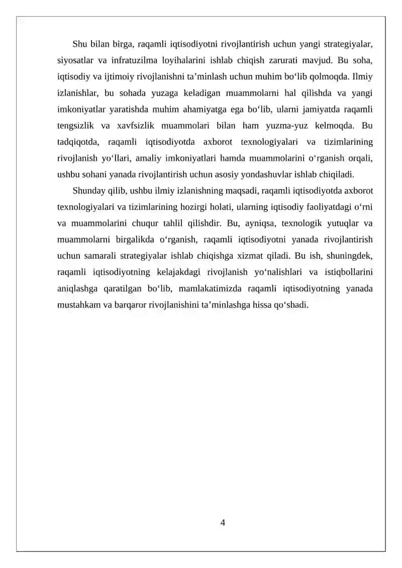Raqamli iqtisodiyotda axborot texnologiyalari va tizimlari 4