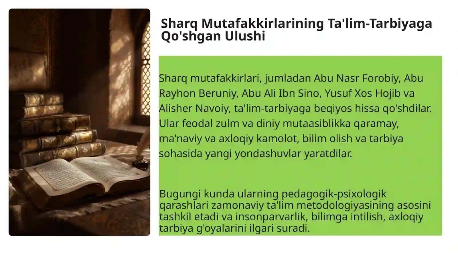 Sharq Mutafakkir Olimlarning Pedagogik Qarashlari 4