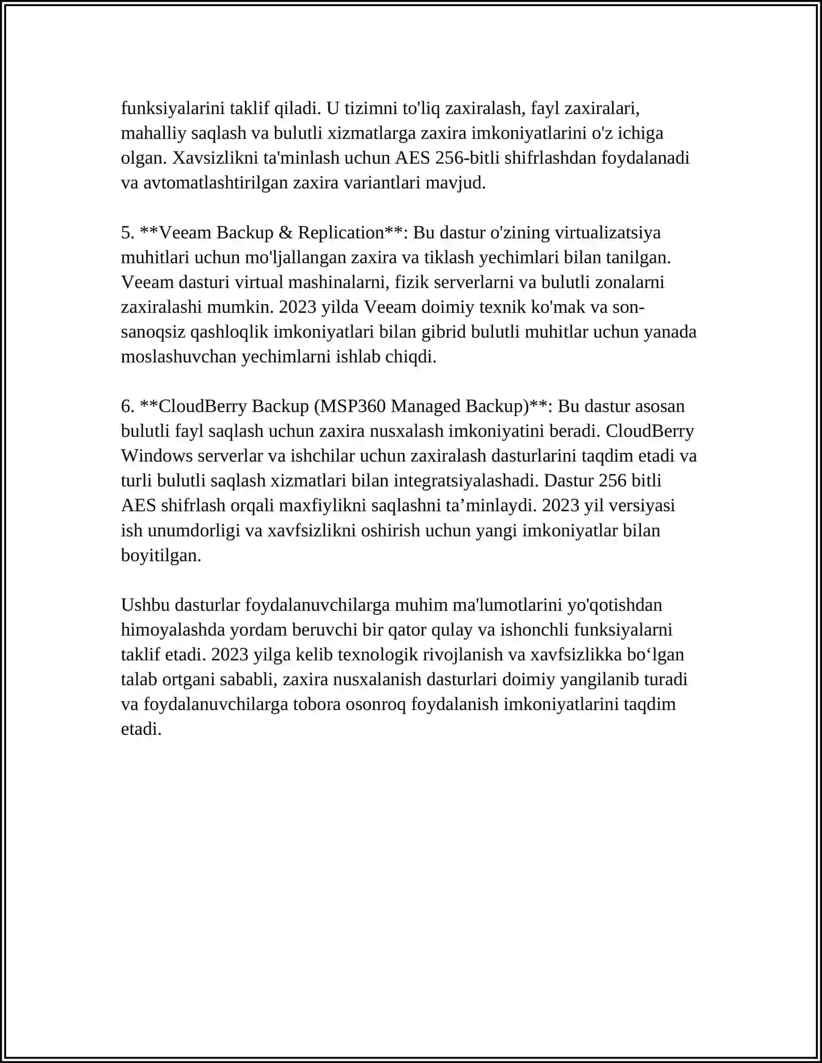 Windows OTDA Zaxira Nusxalanish (Backup and Restore) Amalga Oshirish 4