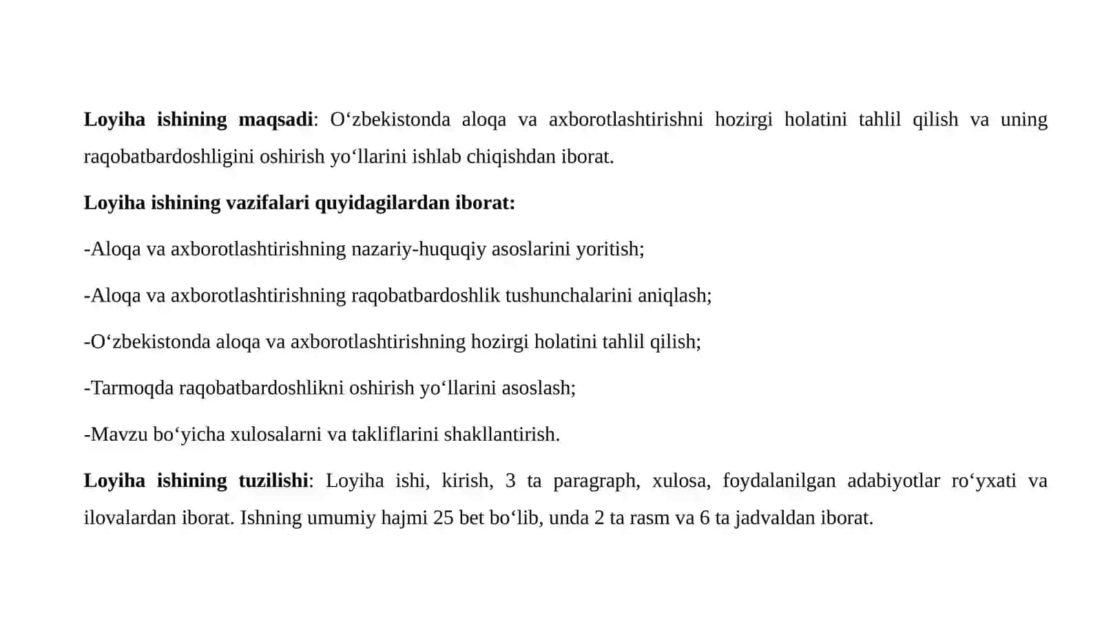 Kurs ishi_Aloqa va axborotlashtirish tizimini rivojlantirishning afzalliklari 4
