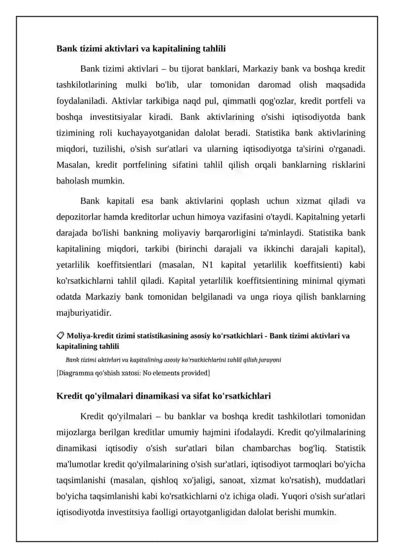 Moliya-kredit tizimi statistikasi 4