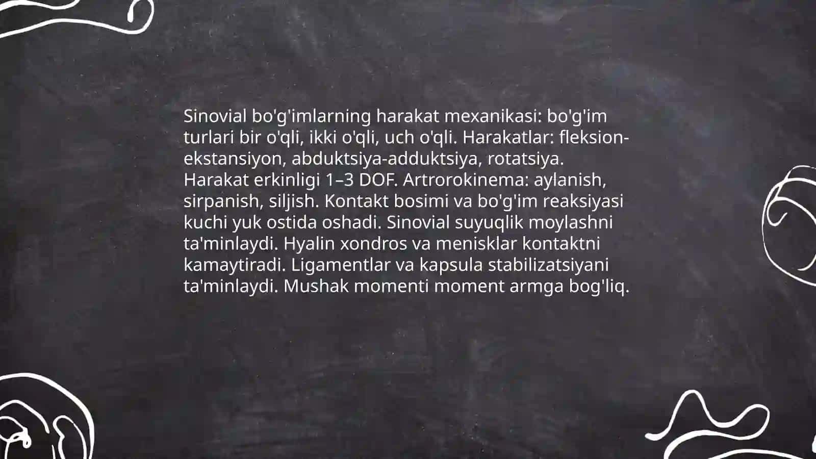 Bòģimlarning biomexanikasi.Birlashmalarning rentgenanatomiyasi 4