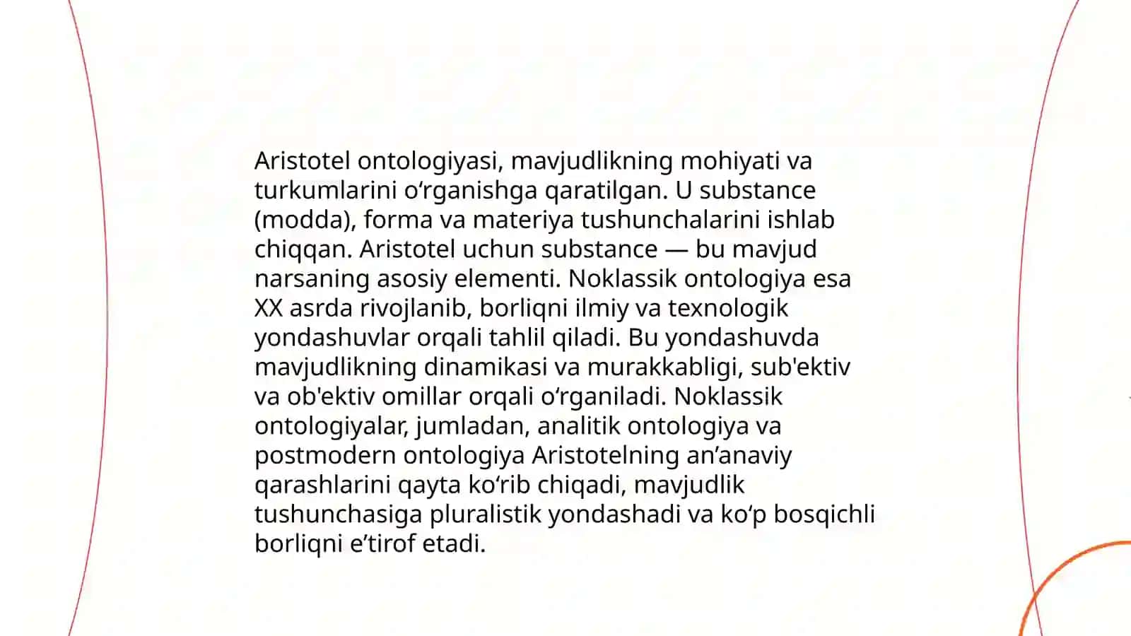 Noklassik ontologiyaning yo'nalishlari va mohiyati 4