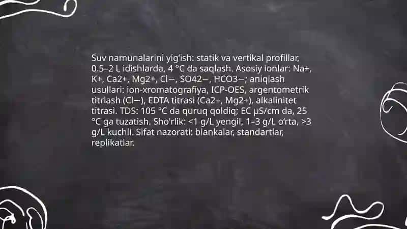 O'zbekistonda sho'r suv zaxiralarining geografik va gidrogeologik tahlili 4