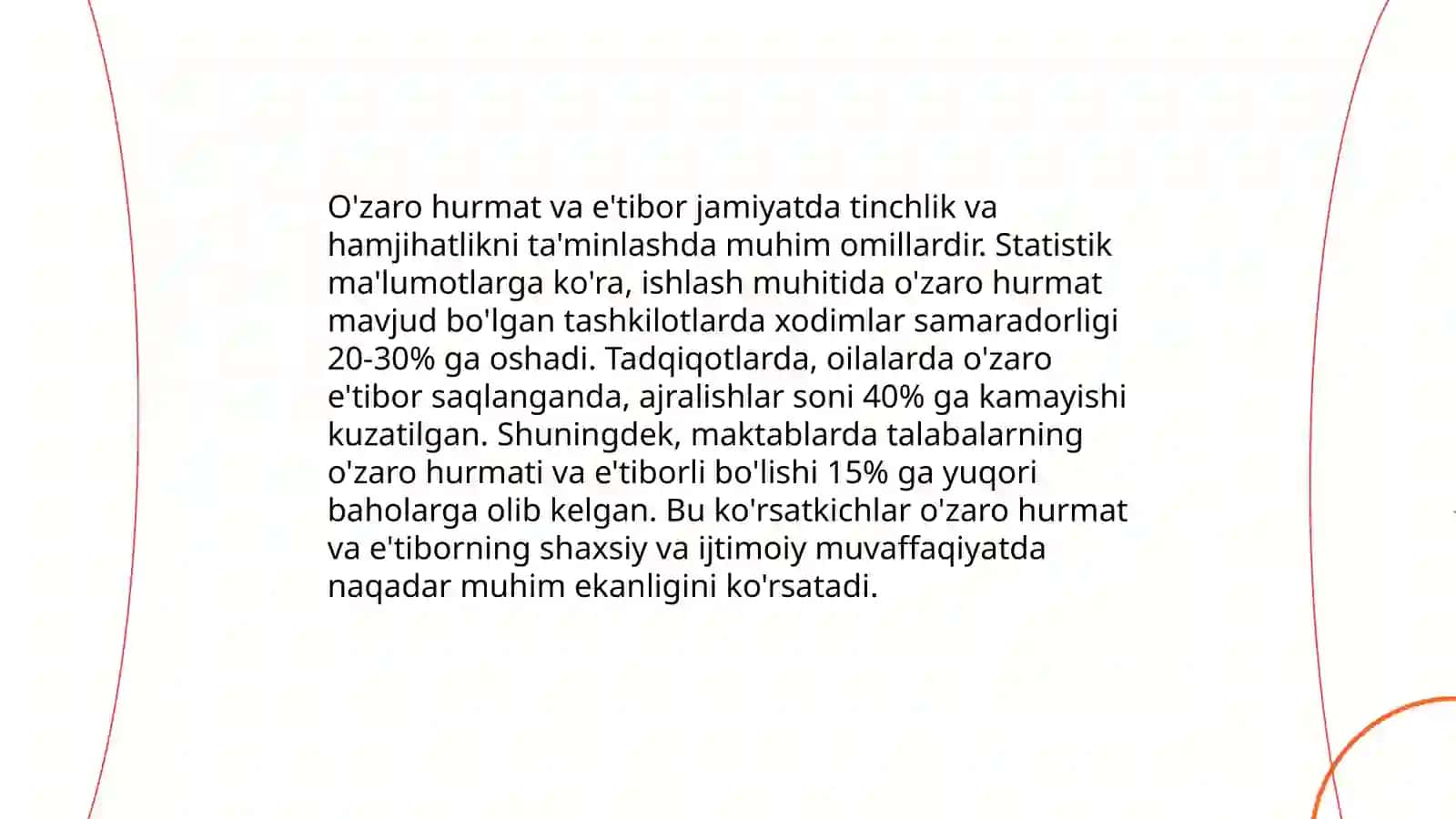 Oiladagi shaxslararo munosabatlar tizimiga xos umumiy xususiyatlar 4
