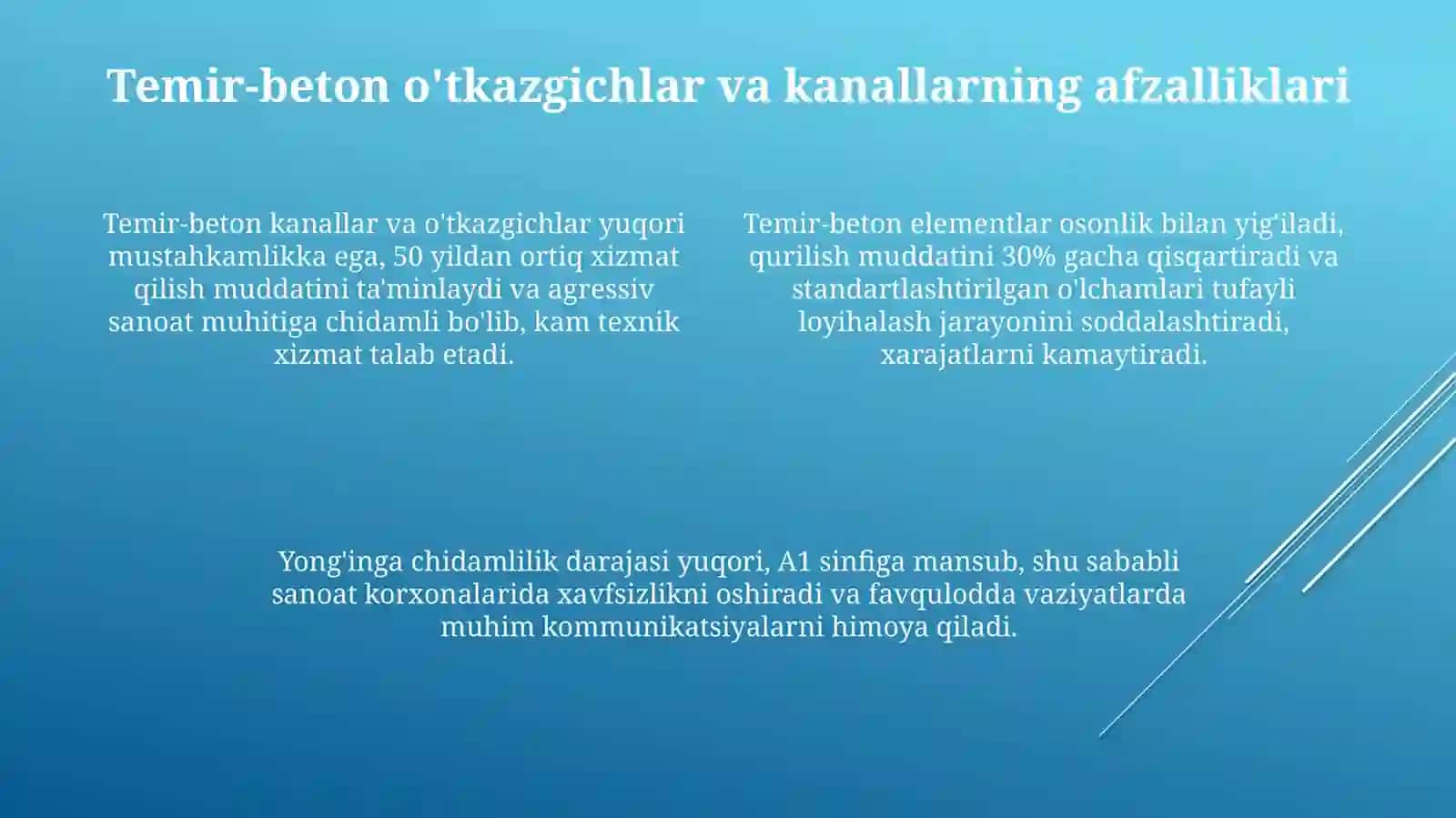 Sanoat korxonalarda temir beton Yo‘l osti va kanallar elementlari 4