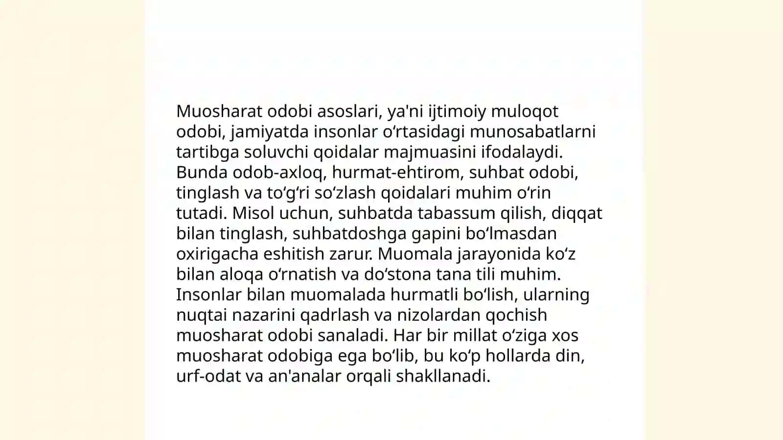 Sharqona tarbiya va muosharat odobining muloqotga taʼsiri 4