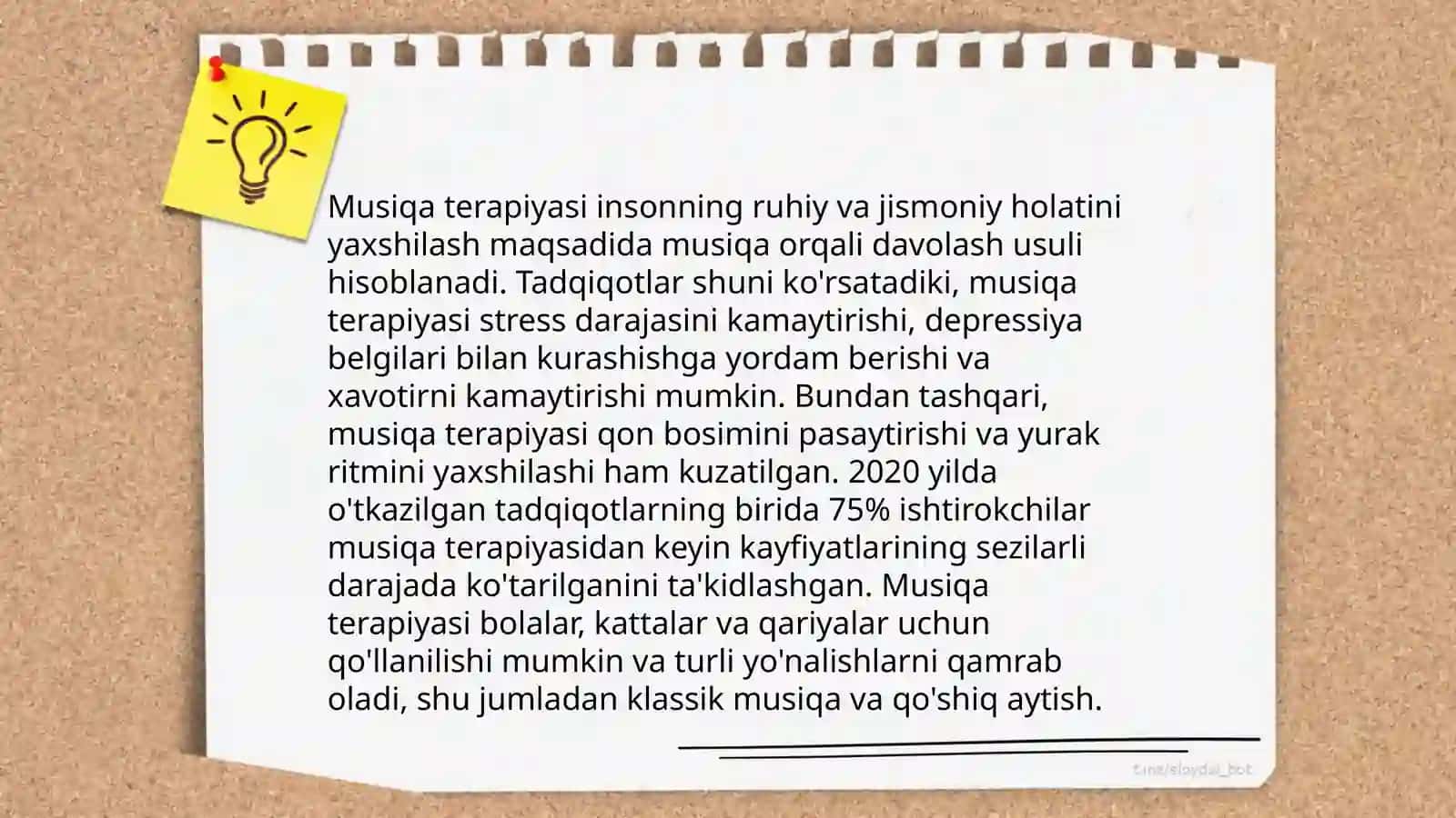 Musiqa ruhiy salomatlikka ta'siri 4