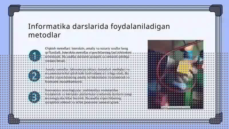 Informatika va AT fanining o'qitish mazmuni 4