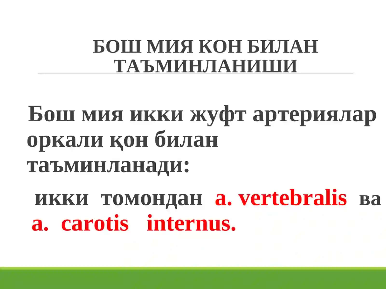 Бош мия қон-томир касалликлари. Инсульт олди касалликлари. 4