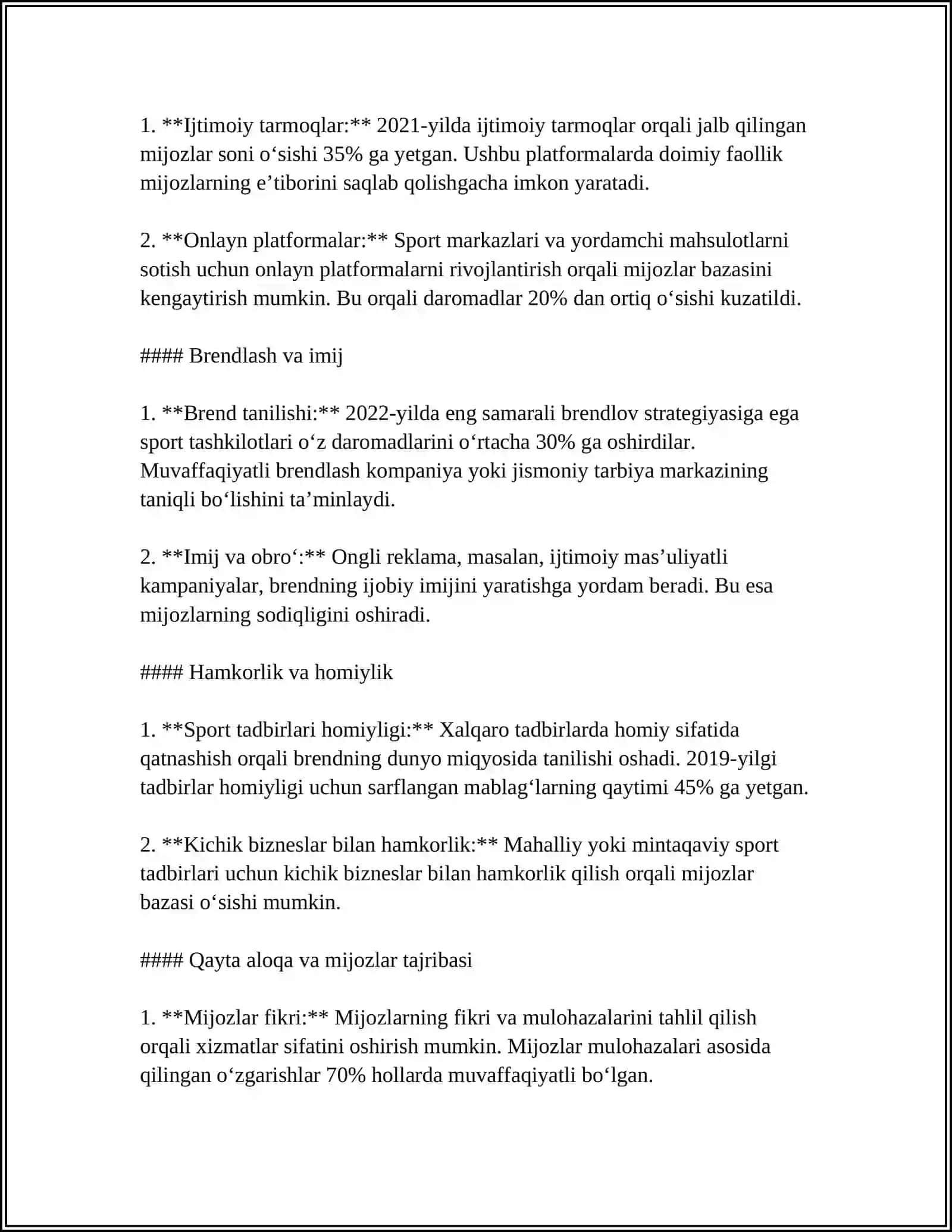 JISMONIY TARBIYA VA SPORT MARKETING IDAHO RECLAMATION VOSITALARI VA TURLARI 4