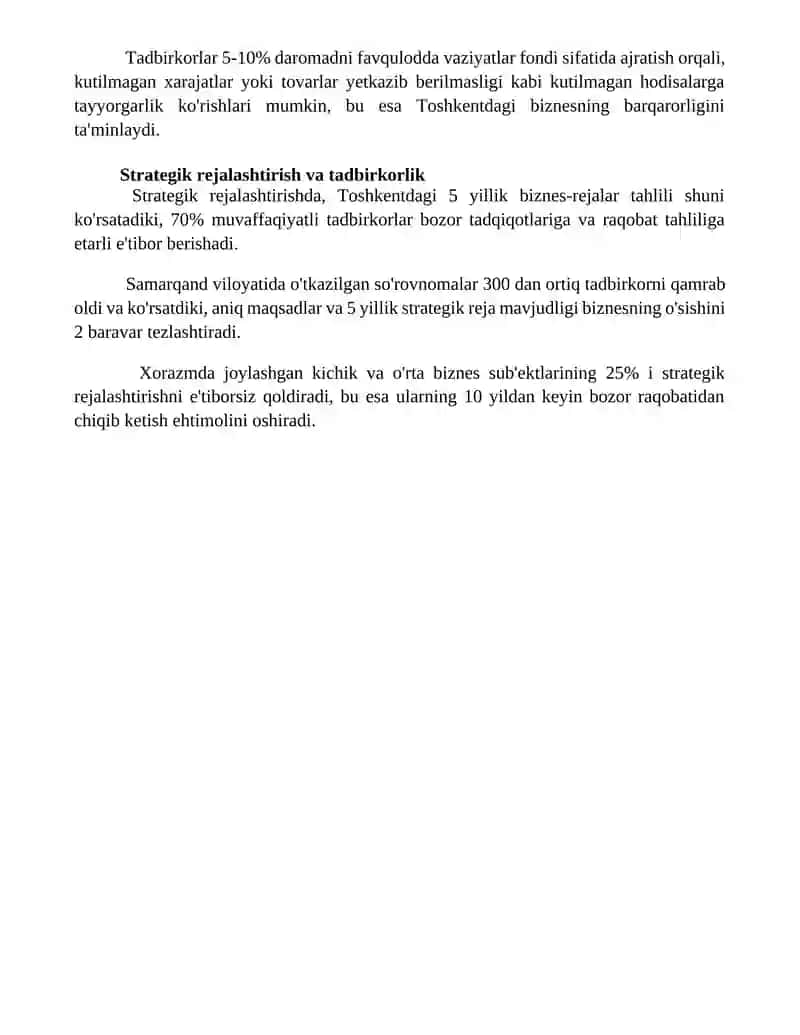 Tadbirkorlik va biznes tuzilmalaridan boshqaruv xususiyatlati 4