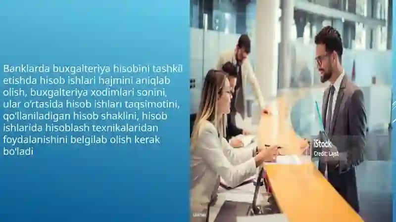 Banklarda buxgalter yahisobining mazmuni va uning tashkili ixlozi 4