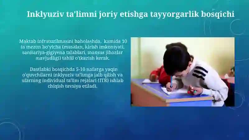 Inklyuziv Ta'limni Joriy etishning Bosqichlari 4
