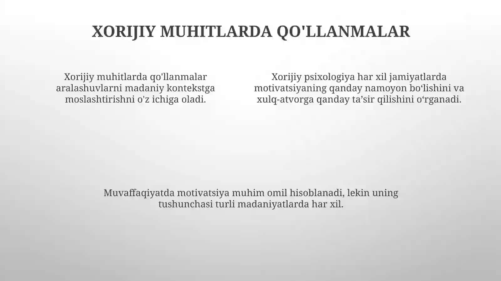 Xorij psixologiyasida motivatsiya muammosi 4