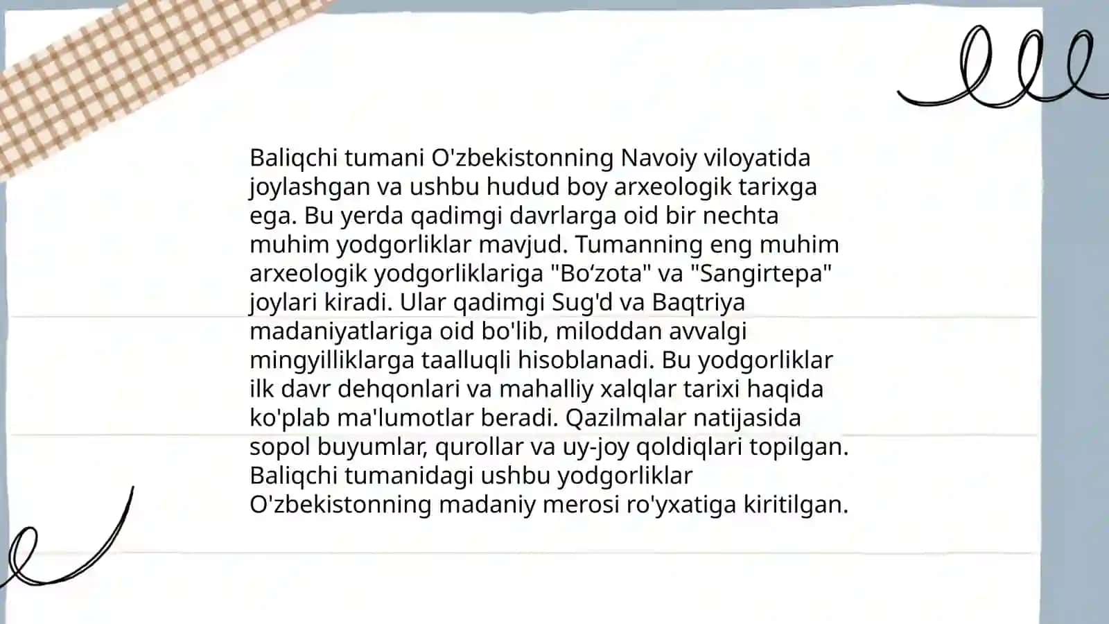 Andijon viloyati Baliqchi tumani arixiy joylari haqida qiziqarli ma'lumotlar 4