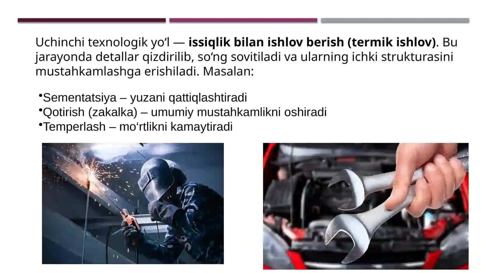 Tayyorlash vaqtida mashinalar puxtaligini ta'minlashning texnologik yo'llari. Mashinalardan foydalanish davrida puxtalikni saqlash chora-tadbirlari. Texnik xizmat ko'rsatishda puxtalikni oshirish usullari 4
