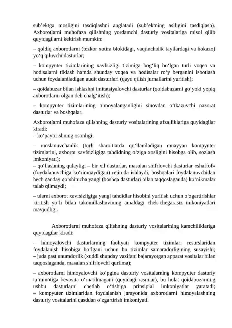 Axborot jarayonlarining dasturiy ta'minoti 4