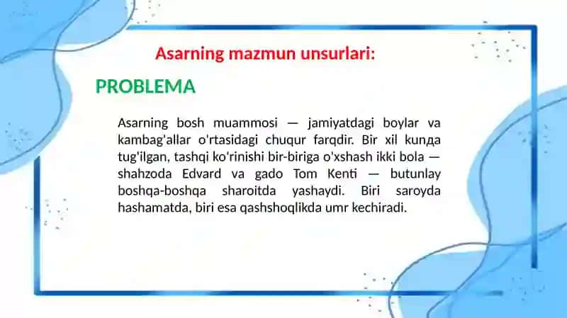 "SHAHZODA VA GADO", 'KICHKINA SHAHZODA" ASARLARI TAHLILI 4