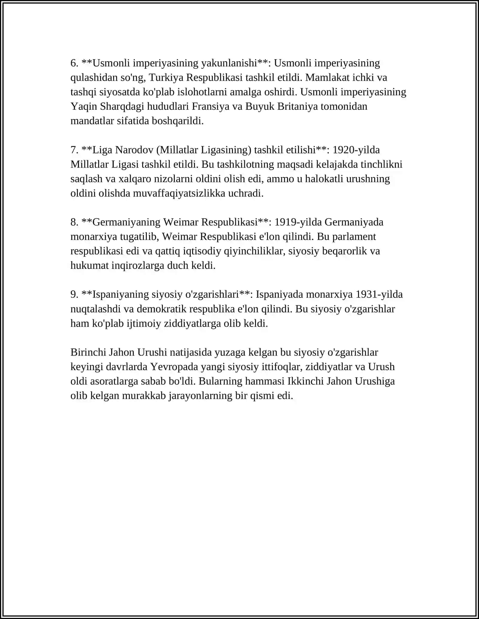 1918-1980 YILLARDA YEVROPA MAMLAKATLARINING ENG YANGI TARIXI TARIXSHUNOSLIGI 4