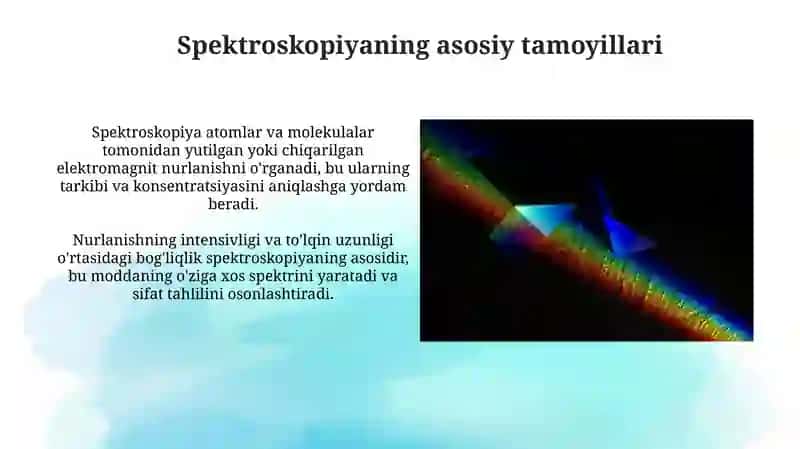 Spektroskopiya nima? 4