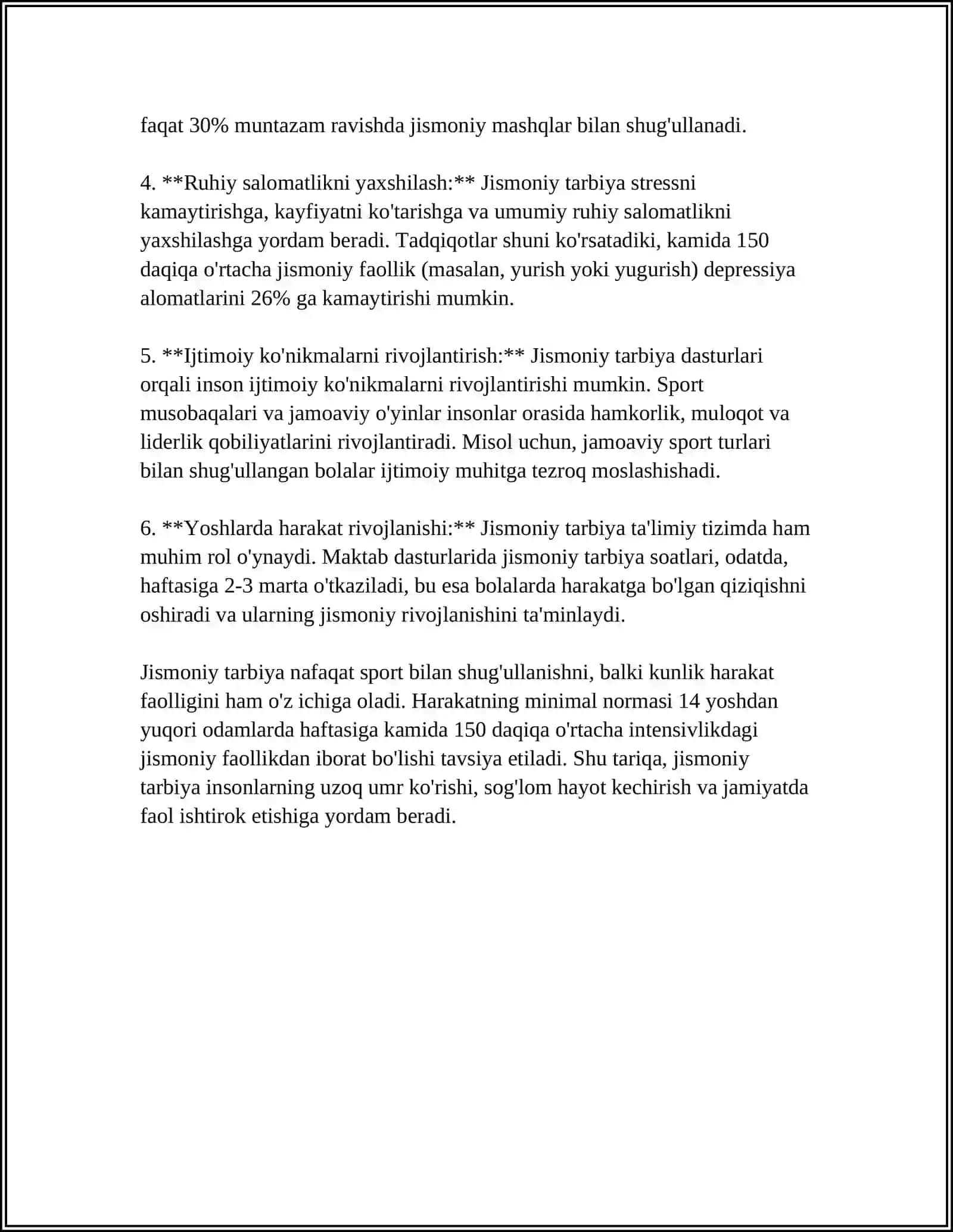 Jismoniy Tarbiya Tushunchasi 4