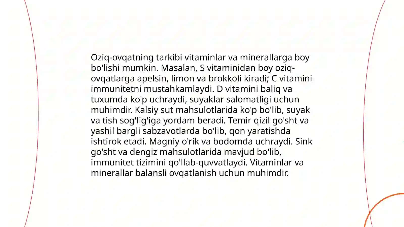 Oziq ovqat kimyosi va tahlili malakaviy oʻquv amaliyoti 4