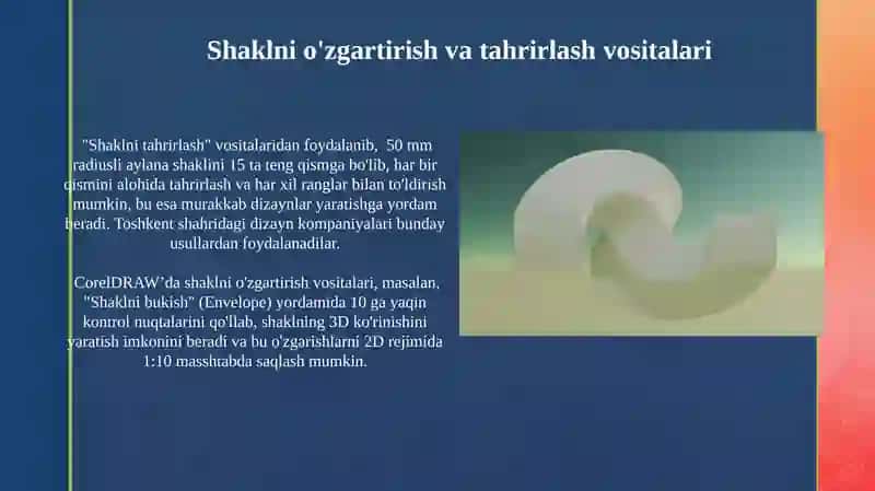 CorelDRAW’da shakl vositalari bilan ishlashga kirish 4