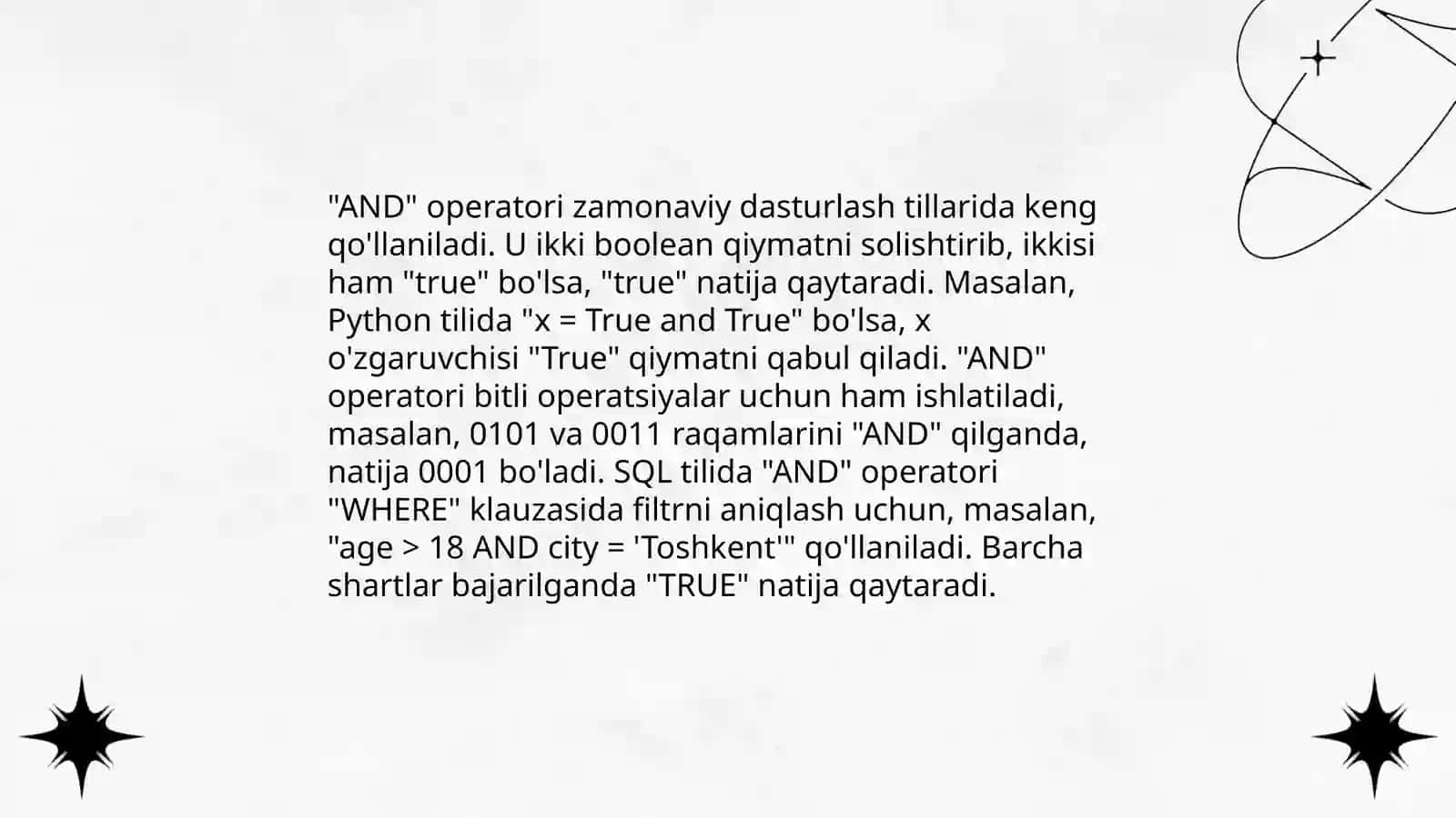Python dasturlash tilida mantiqiy operatorlar 4