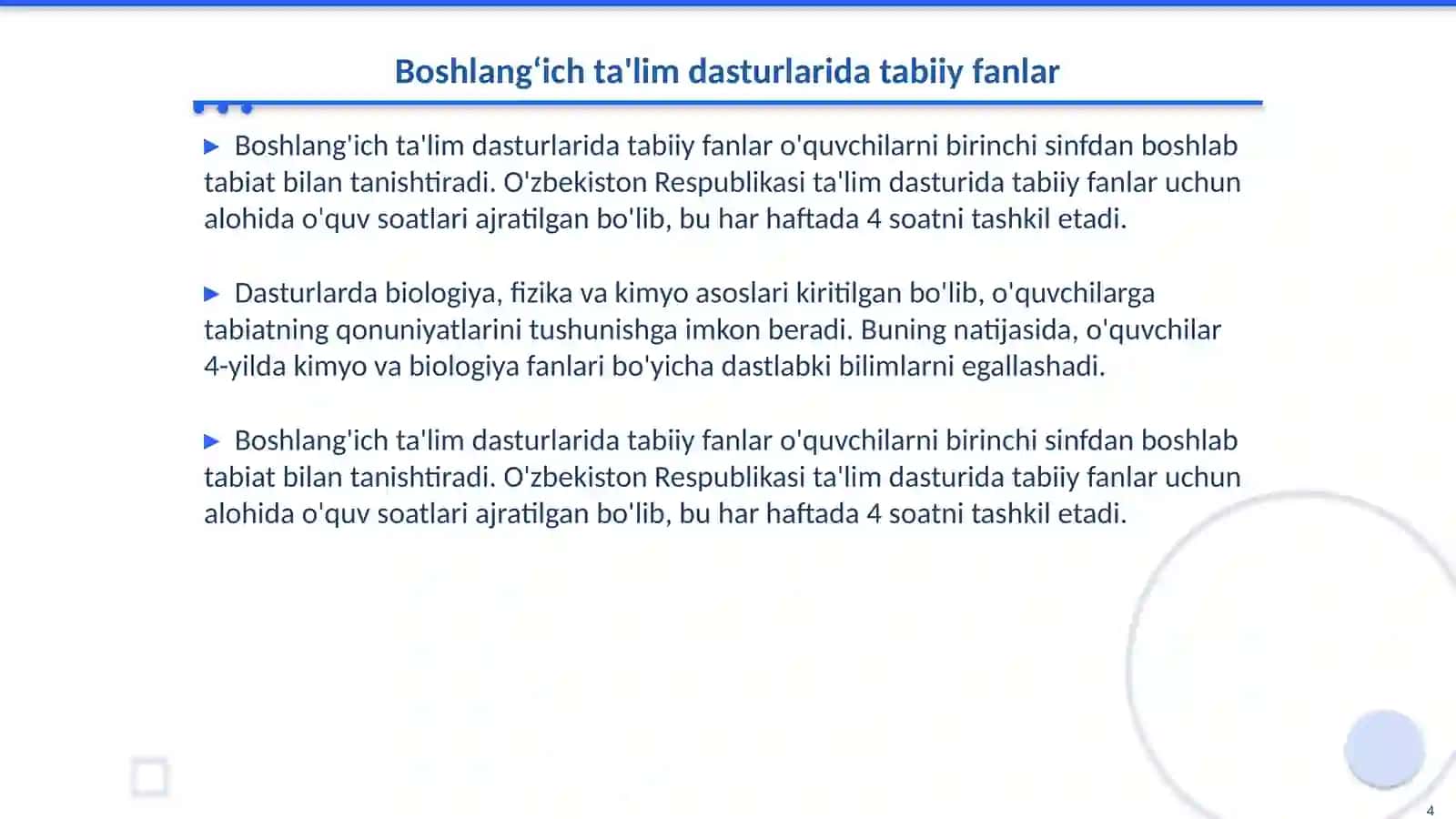 Tabiiy fanlar ta'limi 4