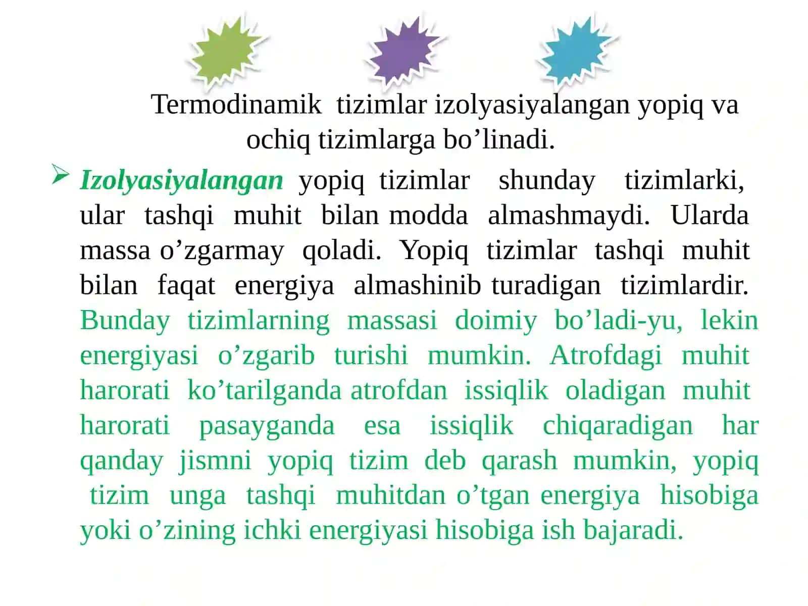 Biologik jarayonlar termodinamikasi 4