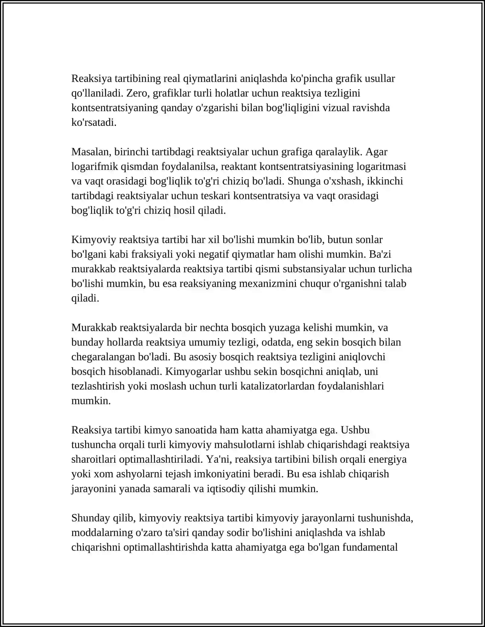 REAKSIYALARNING TARTIBI VA MOLEKULYARLIGI 4