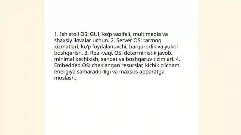 Operatsion tizimlar 4