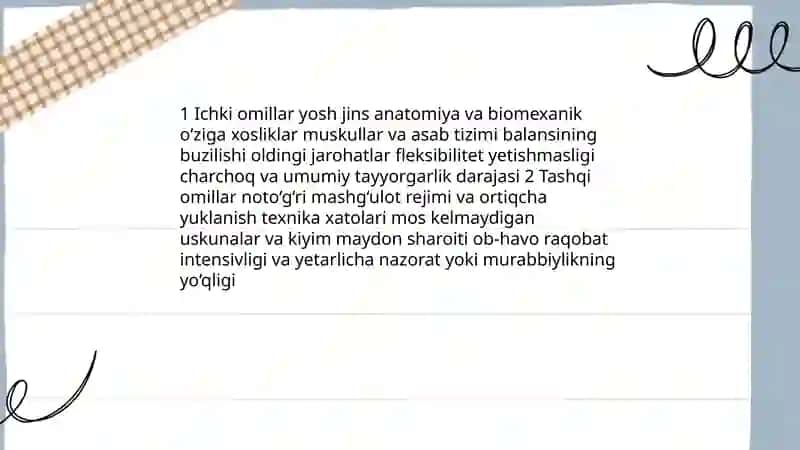 Umumiy sport patologiyasi asoslari 4
