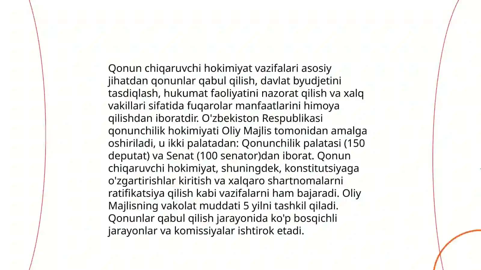 Oliy davlat hokimiyati organlari vakolatlari 4