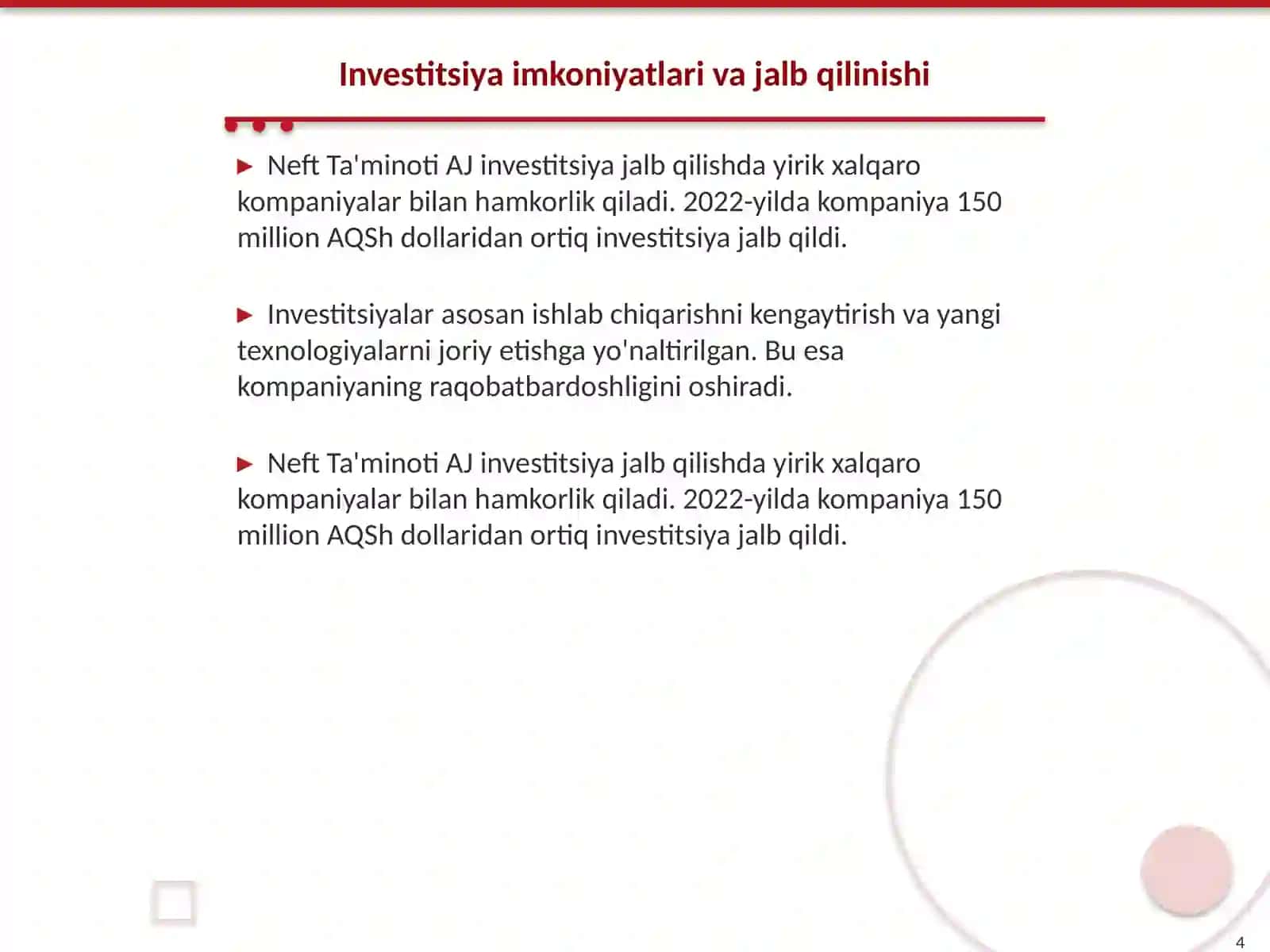 NEFT TAʼMINOTI AKSIONERLIK JAMIYATI 4