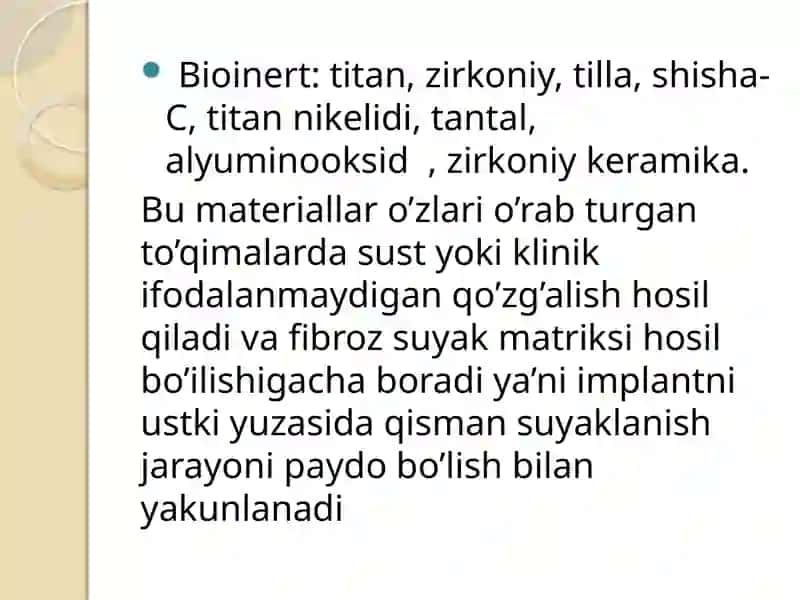 To’liq ikkilamchi adentiya bo’lgan bemorlarga materiallar ishlatish. Umumsomatik kasalliklari bor bo’lgan bemorlarni ortopedik da’volashga tayyorlash 4