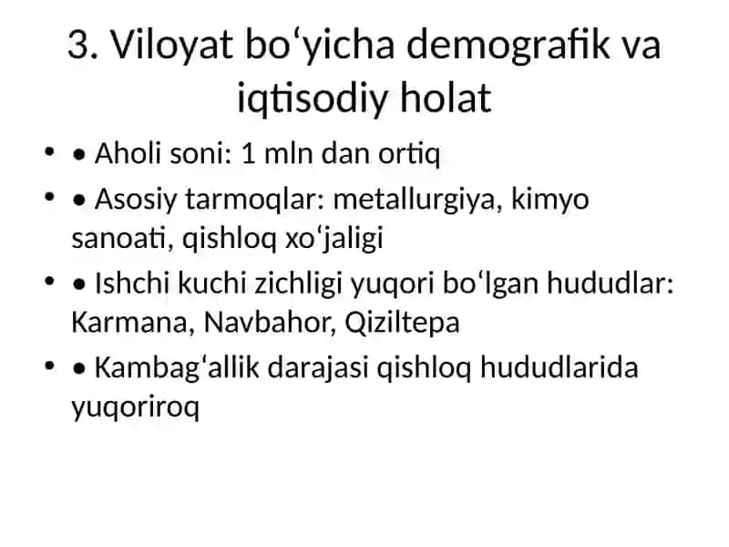 Navoiyda kambagʻalikni qisqartirish 4