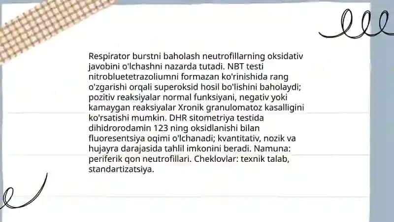 Neytrofillarning fagositoz va yutilish indeksini baholash usullari 4
