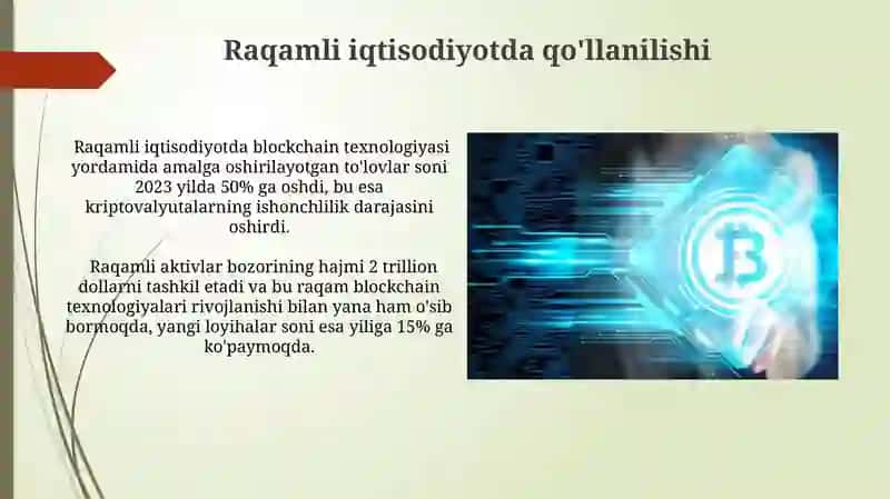 Blokcheyn va Kriptovalyutalar: Raqamli Iqtisodiyotda Asosiy Tushunchalar 4