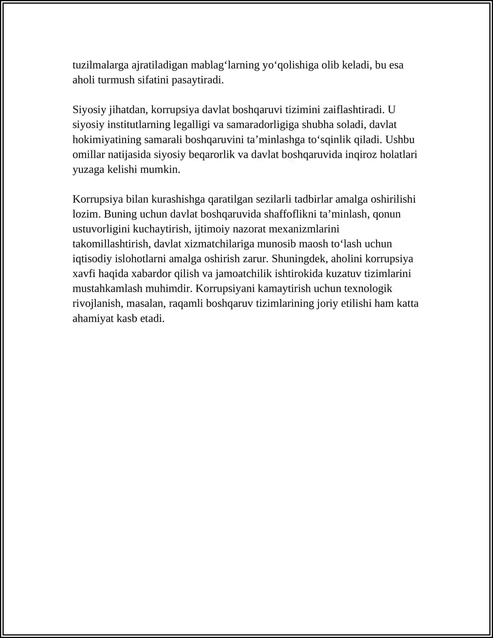 Korrupsiyaning Mohiyati va Uning Oqibatlari 4