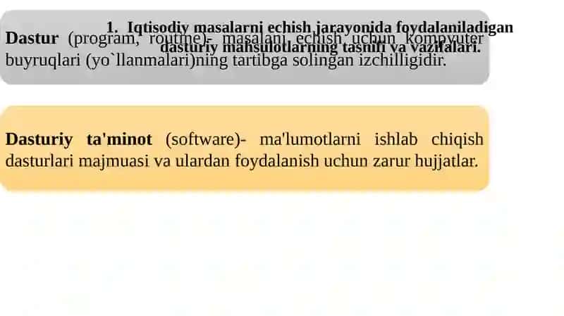 Iqtisodiyotda foydalaniladigan dasturiy mahsulotlar 4